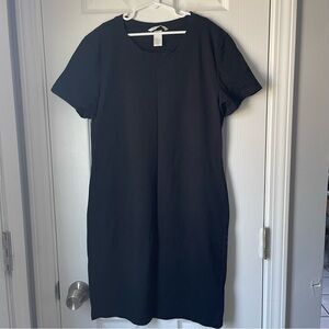 Microfiber black T-shirt Dress size M